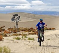 mountain biking in sand