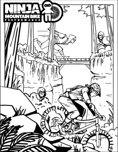 printabale mountain bike coloring pages