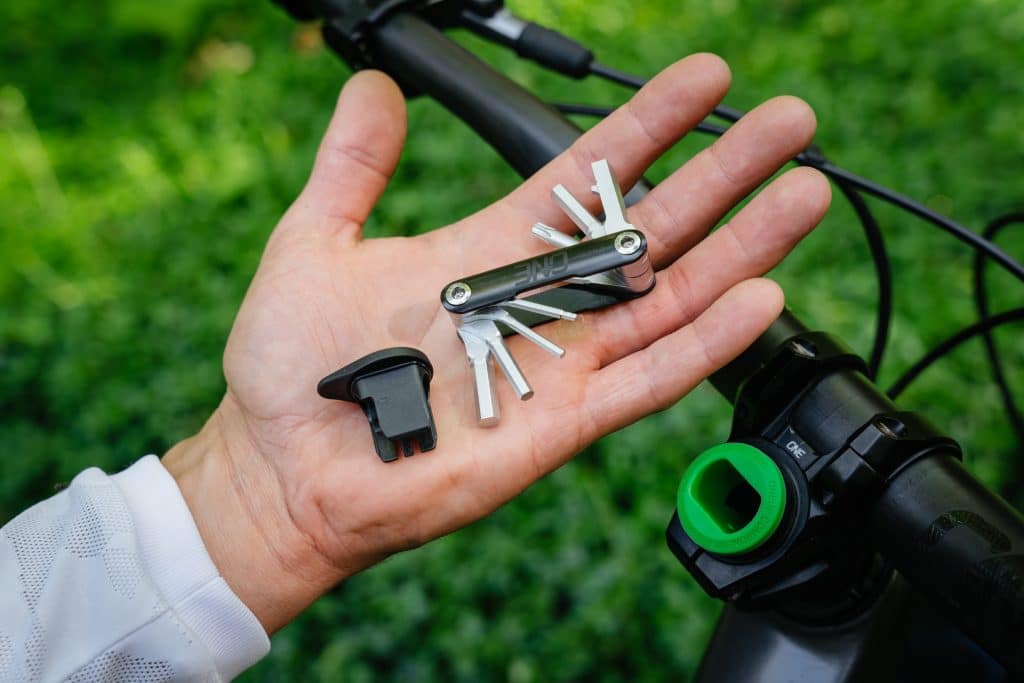 A bike tool that fits in the stem of a bike.