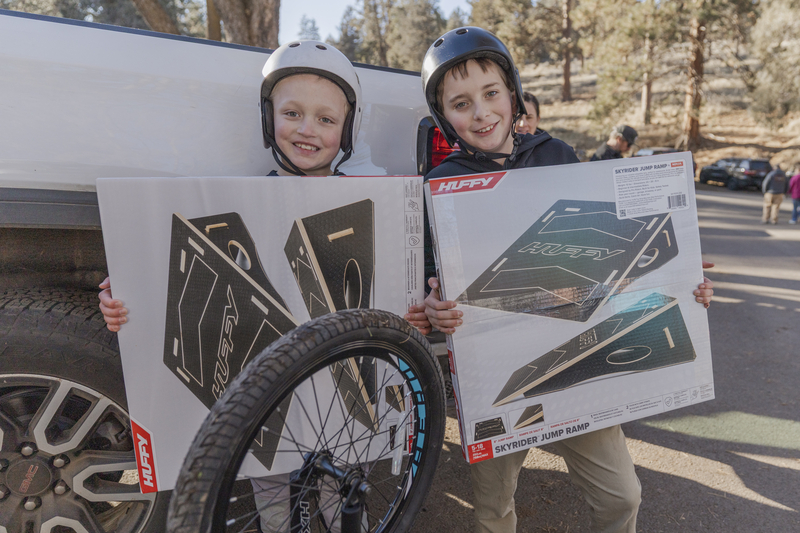 Huffy Skyrider Jump Ramp - Ninja Mountain Bike Skills